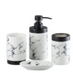 4 Piece Ceramic Bathroom Countertop Set