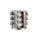 Countertop Spice Carousel with Glass Jars