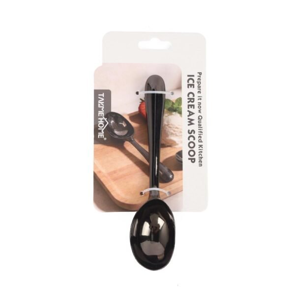 TK Zinc Alloy Ice Cream Scoop – Black Sleek Dessert Scoop Tool