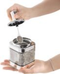Multi-Purpose Glass Condiment Jar with Spoon