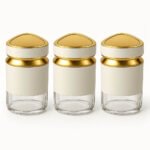 Decorative Glass Canister Set 3 Piece