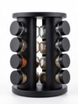Rotating Spice Carousel with Glass Jars