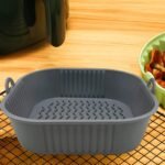 TK Silicone Air Fryer Basket – 21cm Non-Stick Anti-Skid 230°C