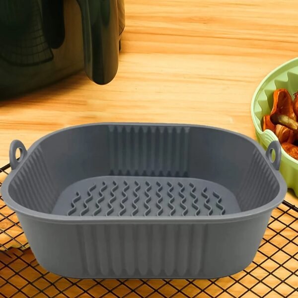 TK Silicone Air Fryer Basket – 21cm Non-Stick Anti-Skid 230°C