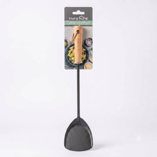 TK Cast Iron Kitchen Utensils with Wooden Handle