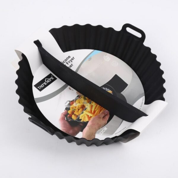 TK Silicone Air Fryer Divider Tray – Round Dual Compartment Non-Stick