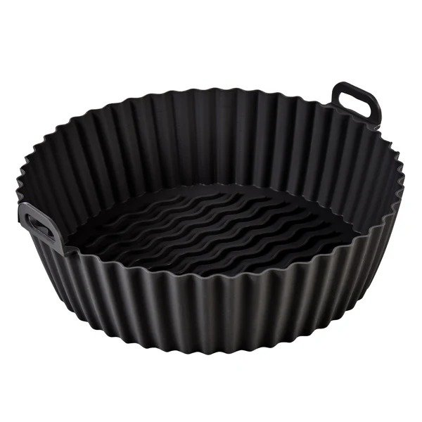 TK Round Silicone Air Fryer Basket 22cm – Non-Stick