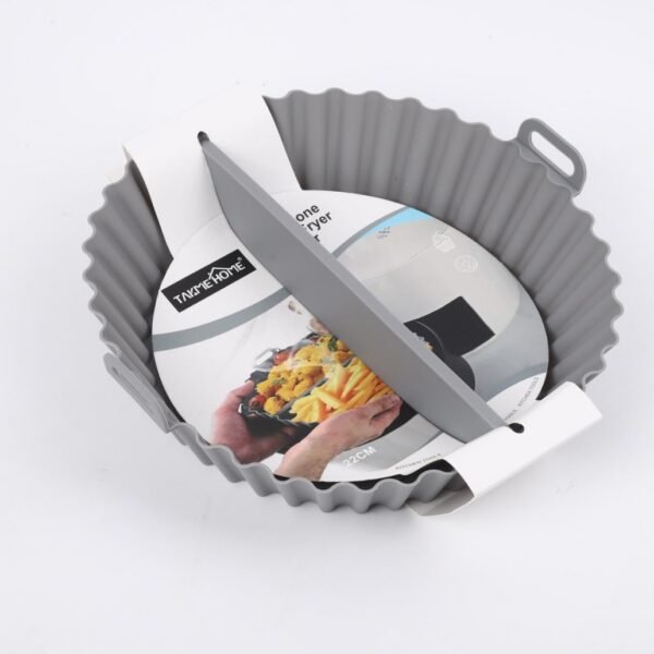 TK Silicone Air Fryer Divider Tray – Round Front View