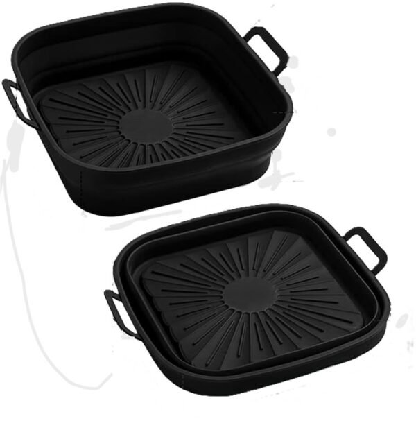TK Collapsible Square Silicone Air Fryer Basket Liner