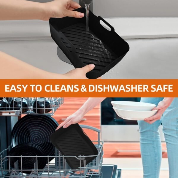 TK Rectangular Silicone Air Fryer Basket Liner