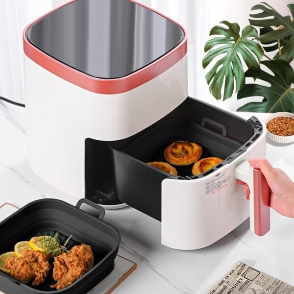 TK Collapsible Square Silicone Air Fryer Basket Liner