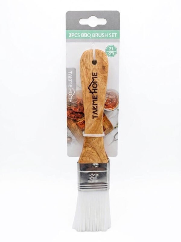 TK Stainless Steel BBQ Tools with Wooden Handle