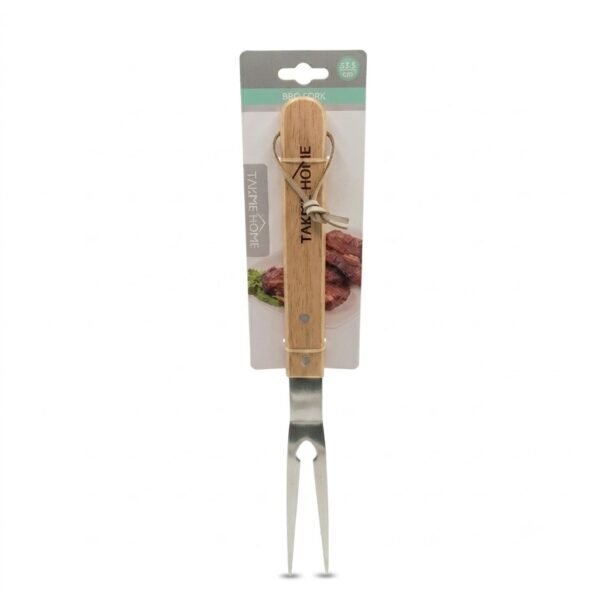 TK Stainless Steel BBQ Tools with Wooden Handle