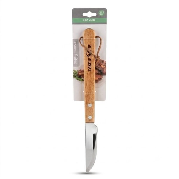 TK Stainless Steel BBQ Steak Knife with Wooden Handle