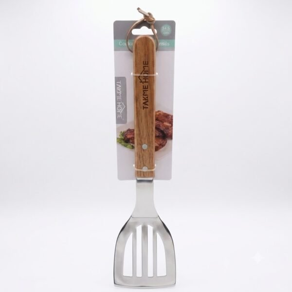 TK Stainless Steel BBQ Tools with Wooden Handle