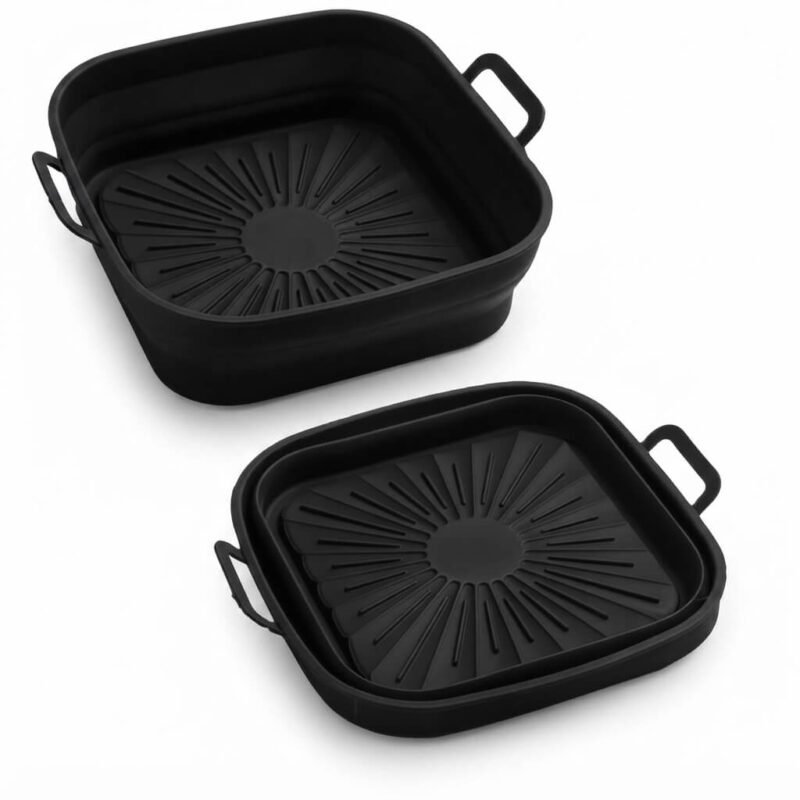 TK Collapsible Square Silicone Air Fryer Basket Liner