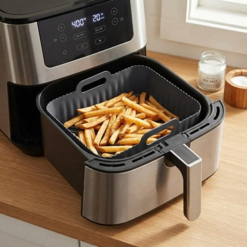 TK Rectangular Silicone Air Fryer Basket Liner