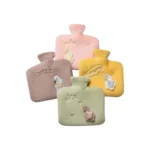 Plush Hot Water Bottle 1.5L Cute Embroidered