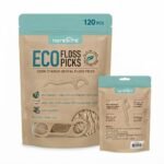 TK Eco Floss Picks 120 Pack BPA Free Vegan Friendly Mint Flavour
