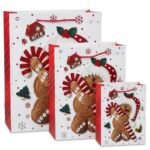 TK Festive Gift Bag – Santa, Reindeer & Gingerbread