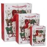 TK Festive Gift Bag – Santa, Reindeer & Gingerbread