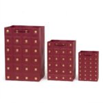 TK Quilted Gift Bag with Gold Studs