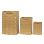 TK Quilted Gift Bag with Gold Studs