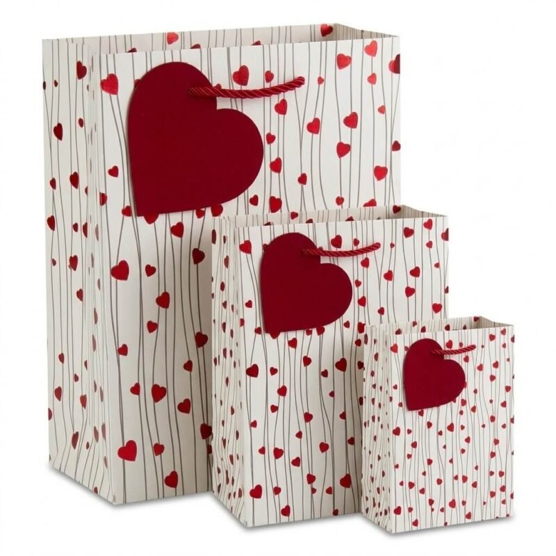TK Red Heart Gift Bag – Romantic Heart Designs