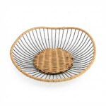 TK Round Fruit Basket – Wire & Plastic Rope Design