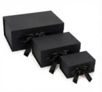 TK Solid Color Gift Box with Ribbon – Large, Medium & Small