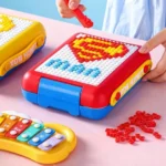 DIY Pixel Art Lunch Box – 1.1L Leak-Proof with 500 Building Blocks
