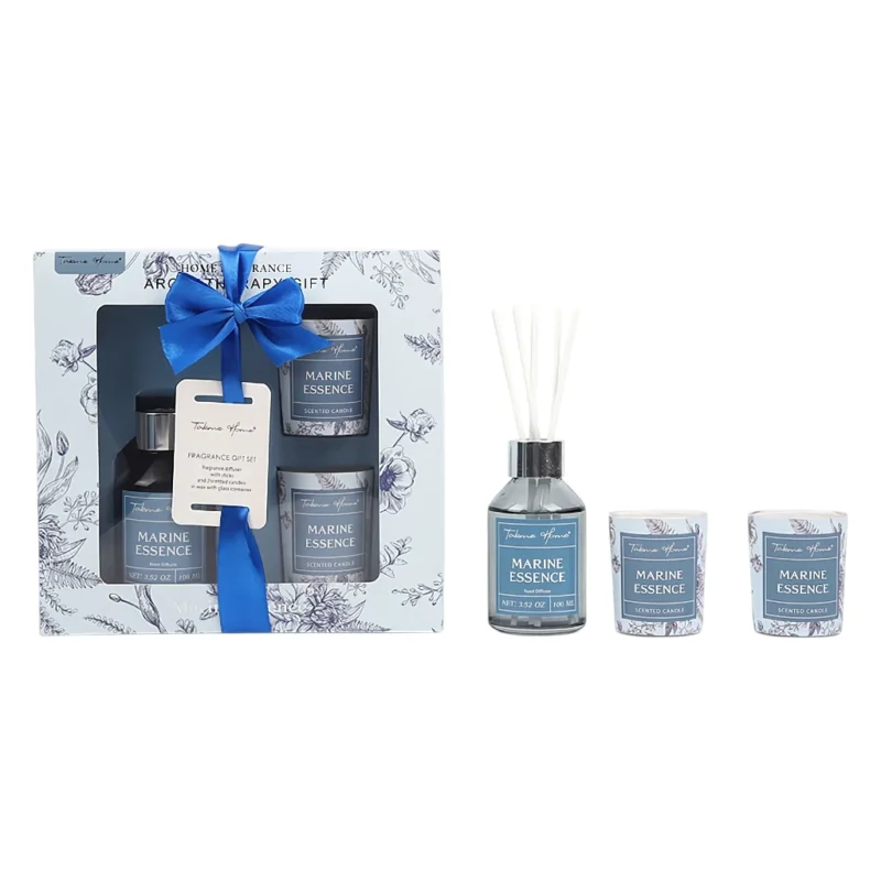TK Reed Diffuser & Candle Set – 100 ml Diffuser with 2 Scented Candles