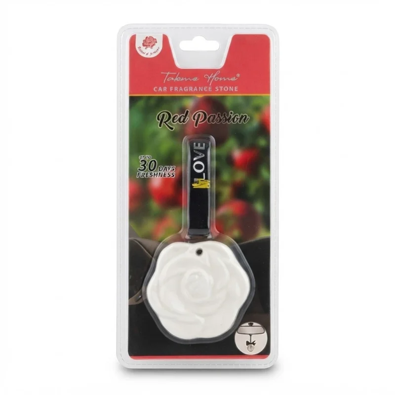 TK Car Fragrance Stone – Flower Shape with Hanging Strap