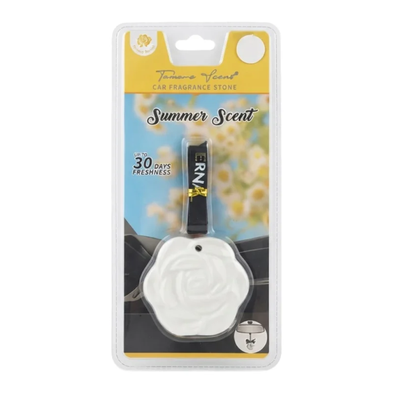 TK Car Fragrance Stone – Flower Shape with Hanging Strap