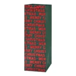 TK Christmas Wine Gift Bag – Merry Christmas Design