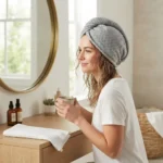TK Microfiber Hair Drying Cap – Ultra Absorbent, 62 × 23 cm