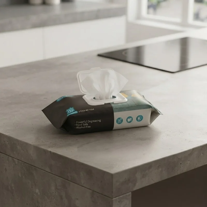 takme_home_lemon_kitchen_cleaning_wipes_80_sheets_open_pack