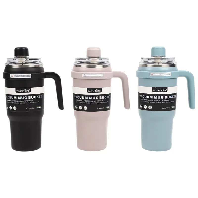 TK Vacuum Insulated Mug Bucket with Magnetic Lid – 750 ml