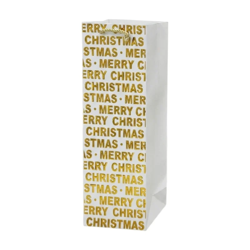 TK Christmas Wine Gift Bag – Merry Christmas Design