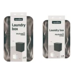 TK Fabric Laundry Basket with Flip-Top Lid – Rectangular