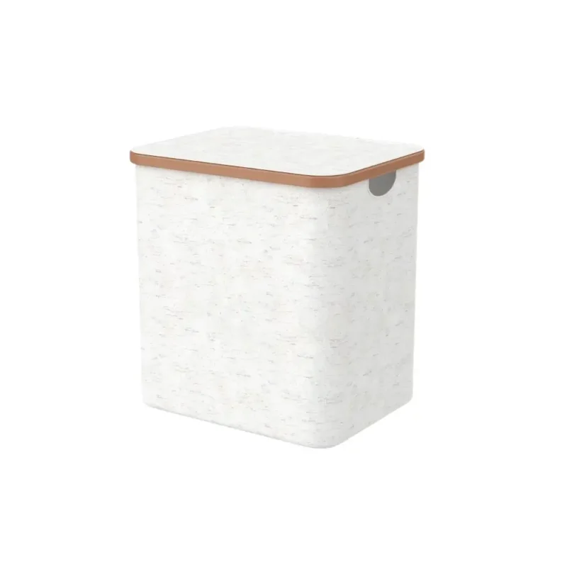 TK Fabric Laundry Basket with Flip-Top Lid – Rectangular