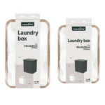 TK Fabric Laundry Basket with Flip-Top Lid – Rectangular