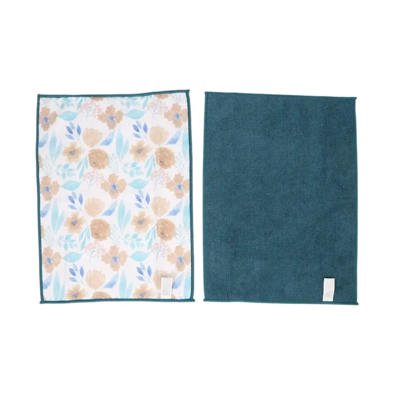 TK Blue Design Microfiber Cleaning Cloths – 30×40cm Set of 2