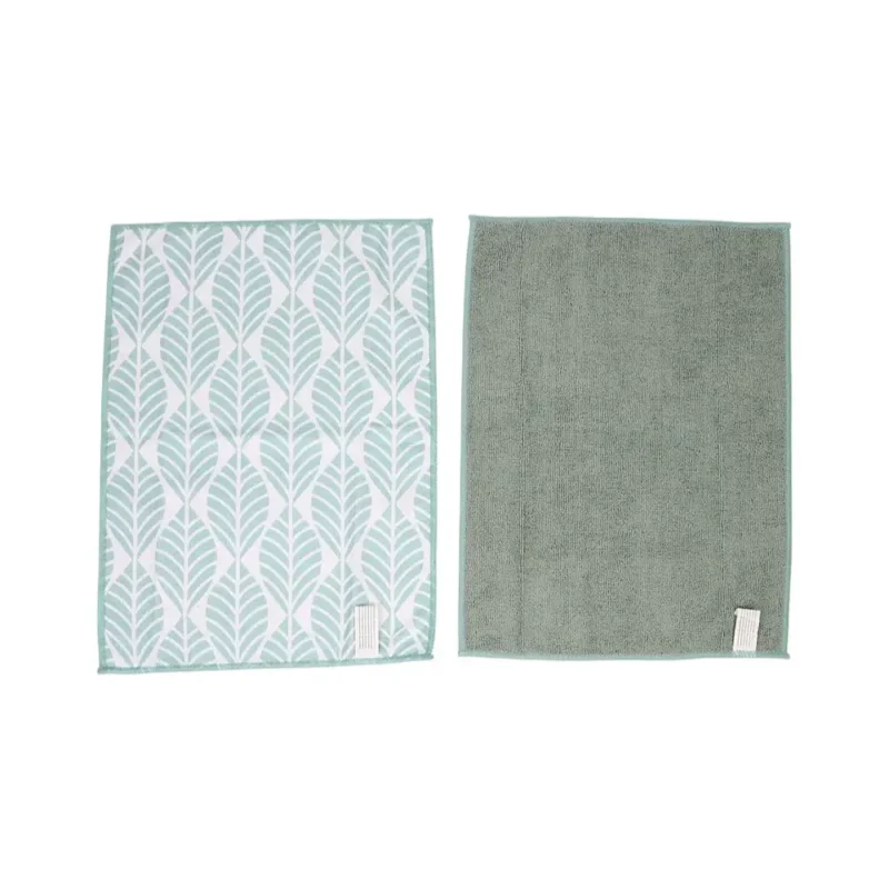 TK Botanical Microfiber Cleaning Cloths – All-Purpose 30×40cm Set of 2